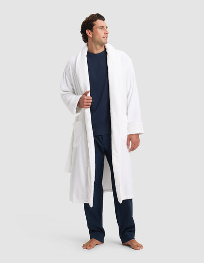 Ribbed Terry Bath Robe
