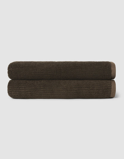 Ribbed Terry Bath Towels