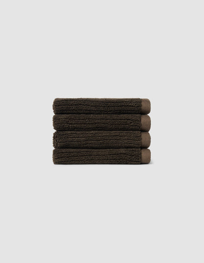 Ribbed Terry Washcloths