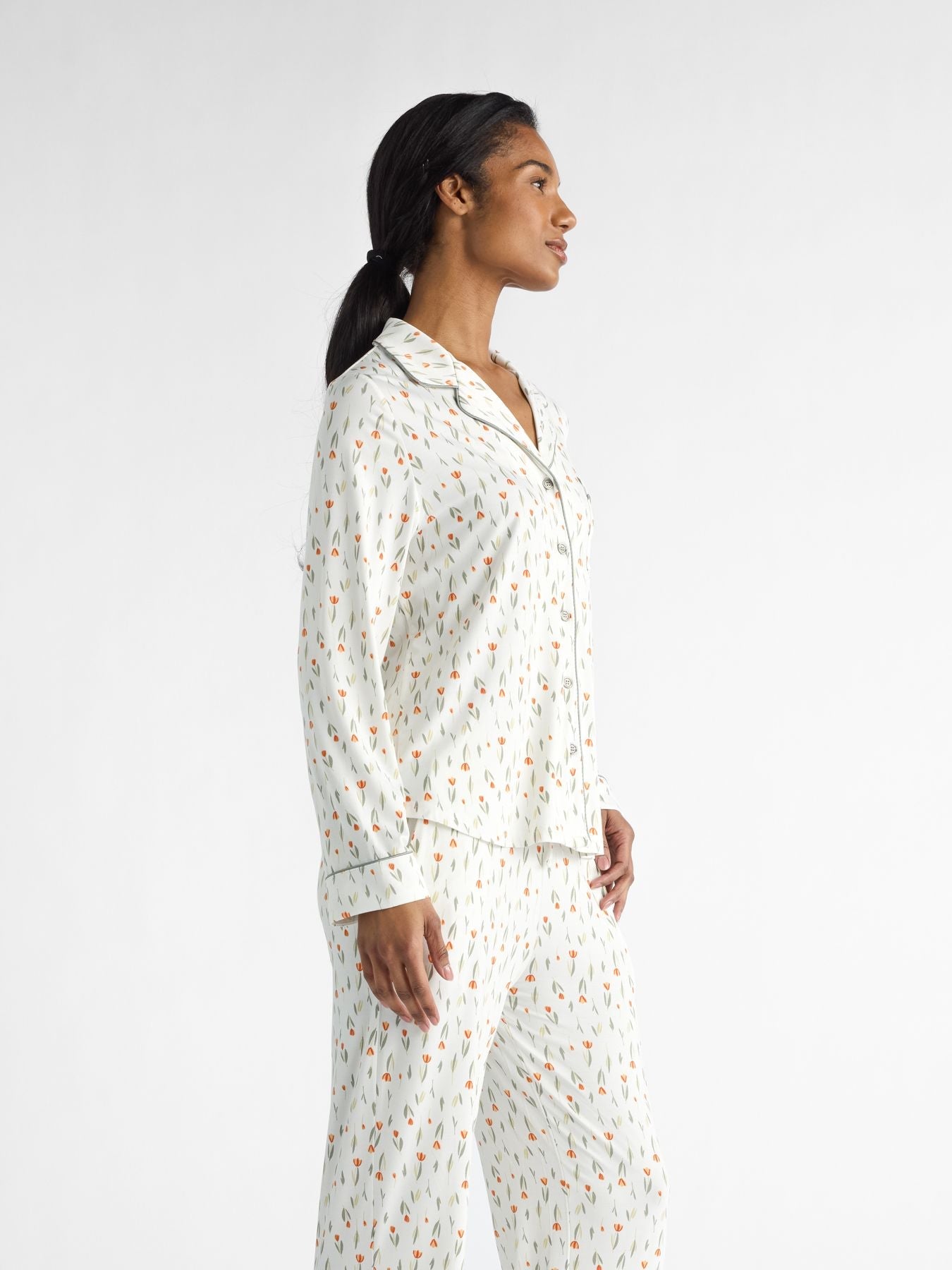 Women's Bamboo Stretch-Knit Long Sleeve Pajama Set - Last Chance