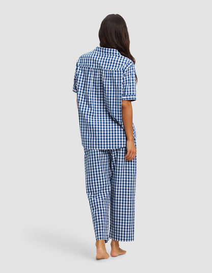 Women's Sutton Short Sleeve & Cropped Pajama Pant Set