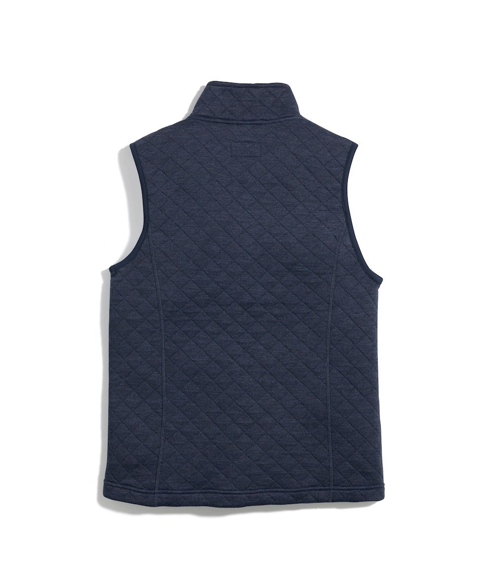 Women's Corbet Full Zip Vest in Navy