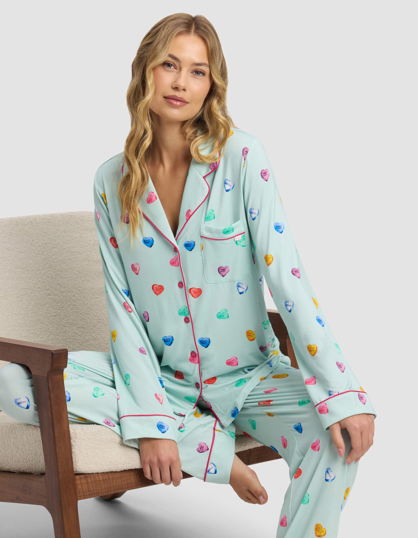 Women's Bamboo Stretch-Knit Long Sleeve Pajama Set - Last Chance