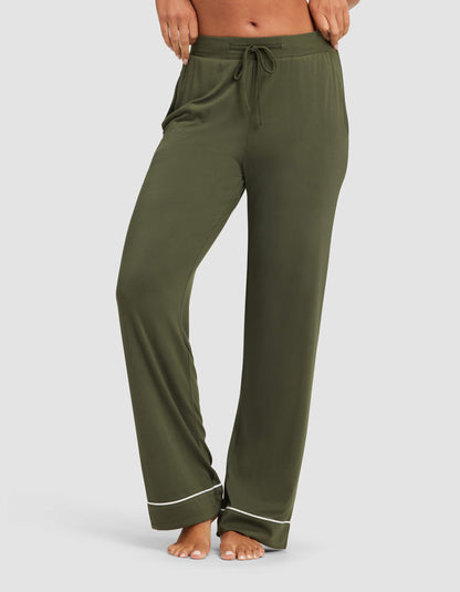 Women's Bamboo Stretch-Knit Long Sleeve Pajama Set
