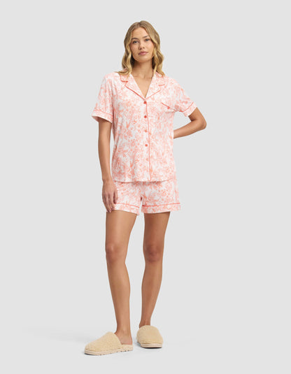 Women's Bamboo Stretch-Knit Short Sleeve Pajama Top