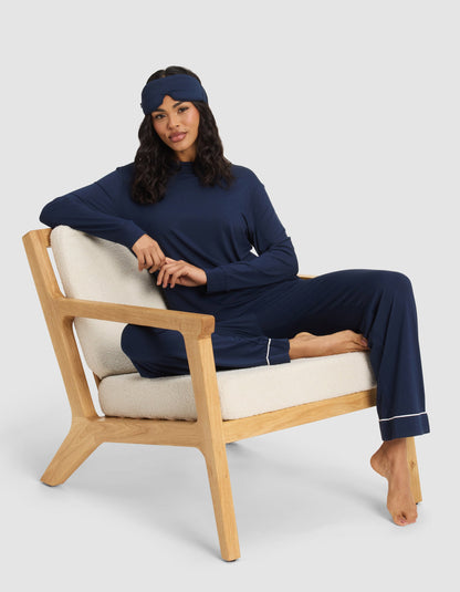 Women's Bamboo Stretch-Knit Long Sleeve Lounge Tee