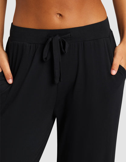 Women's Bamboo Stretch-Knit Lounge Tee & Pants Set