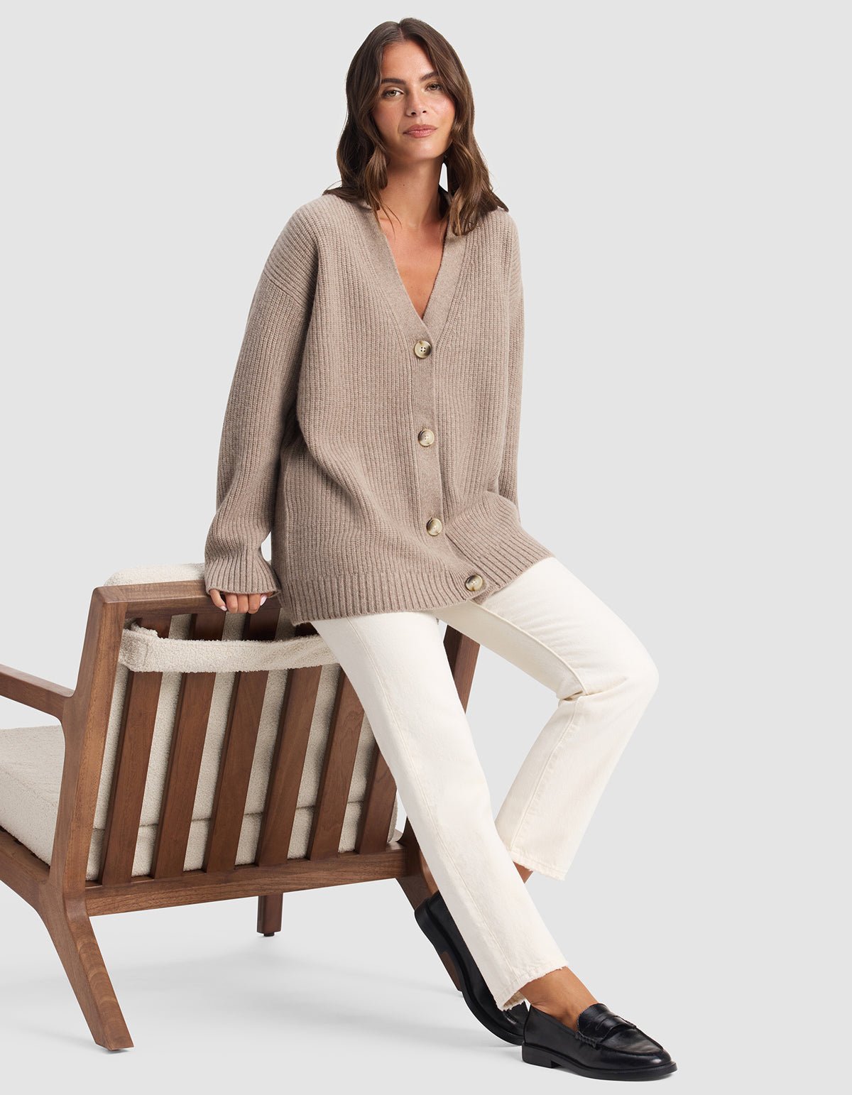 Oversized Sunday Cashmere Cardigan - Last Chance